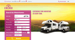 Desktop Screenshot of energimotorhomes.com.au